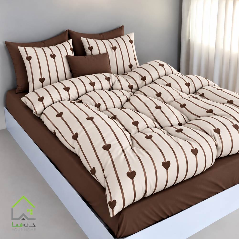 روتختی قلبی قهوه ای 
